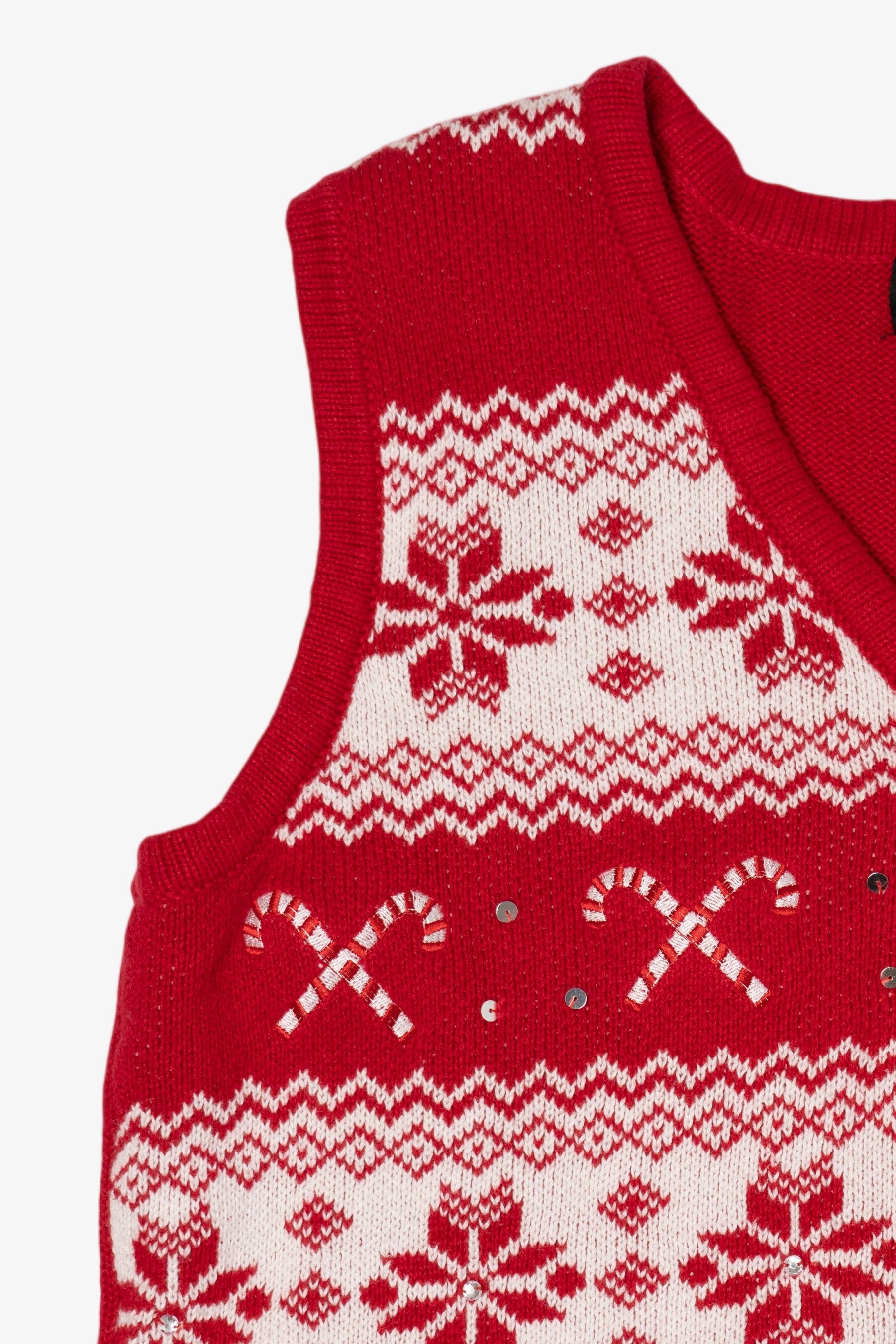 Red Holiday Editions Snowflakes Ugly Christmas Vest (2010s)