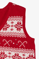 Red Holiday Editions Snowflakes Ugly Christmas Vest (2010s)