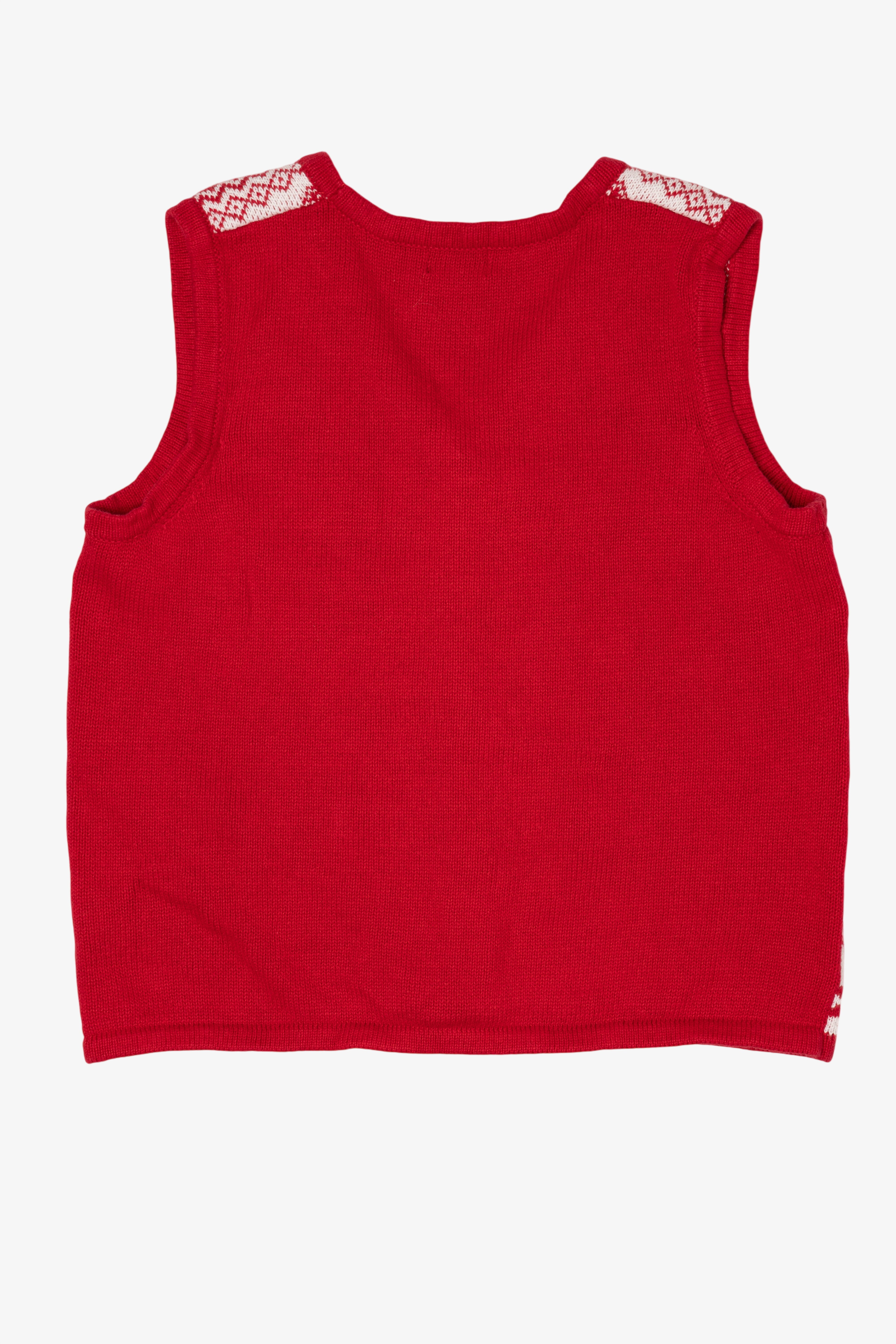 Red Holiday Editions Snowflakes Ugly Christmas Vest (2010s)