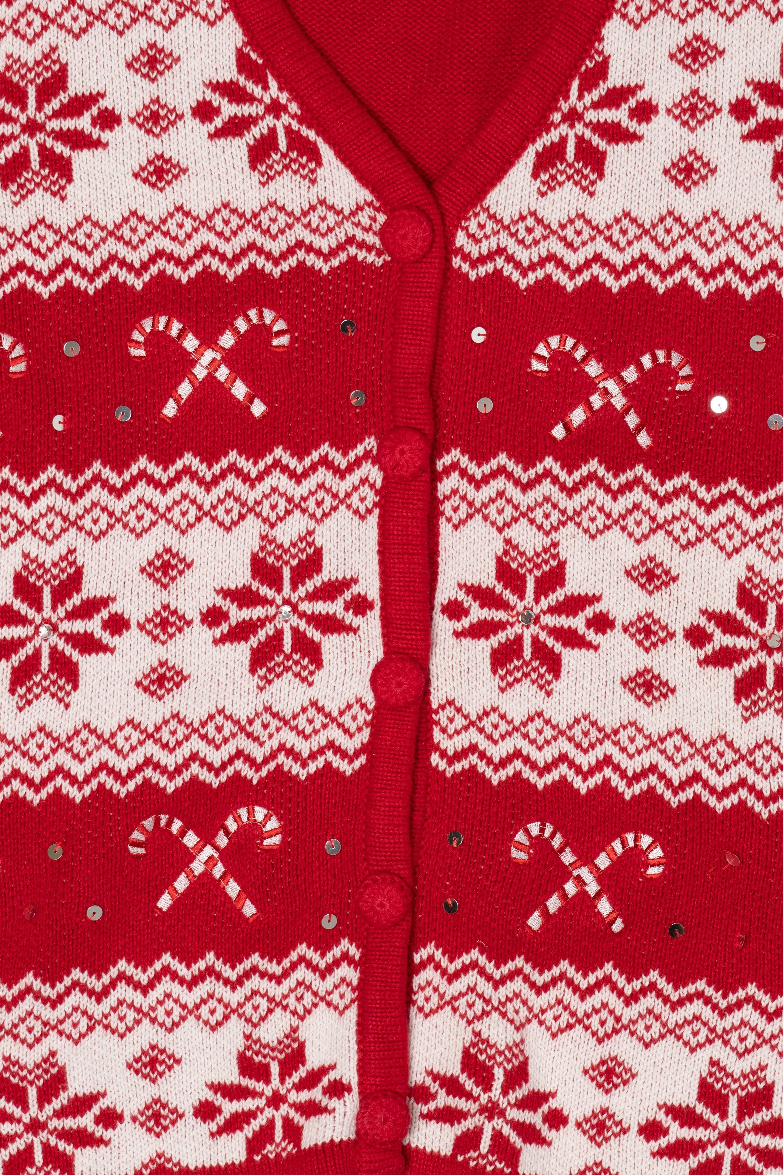 Red Holiday Editions Snowflakes Ugly Christmas Vest (2010s)