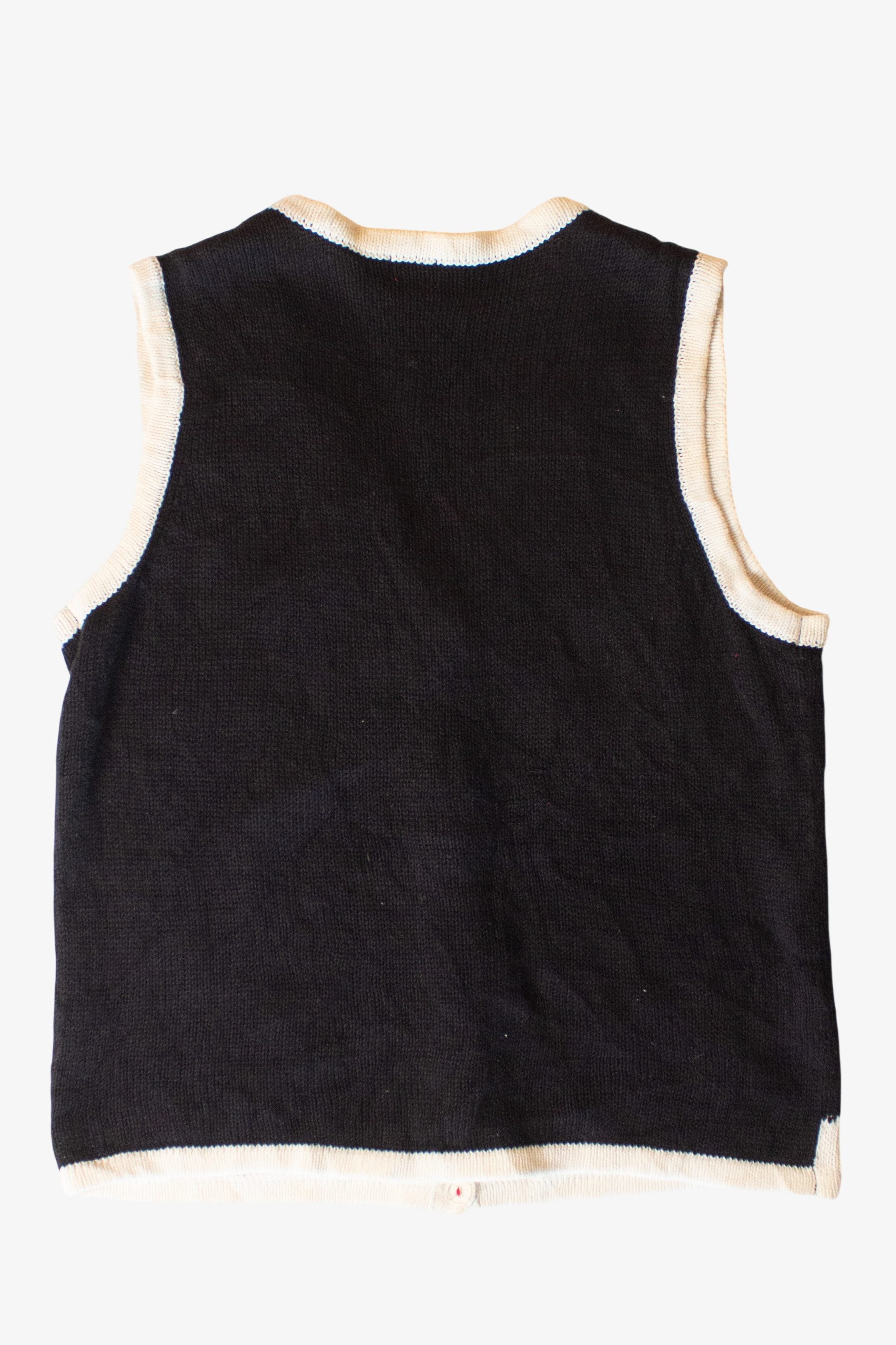 Vintage Santa Sleigh Ugly Christmas Vest (2000s)