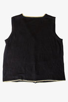 Black Flowers Ugly Christmas Vest (2010s)