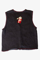 Vintage Black Presents Ugly Christmas Vest (1990s)