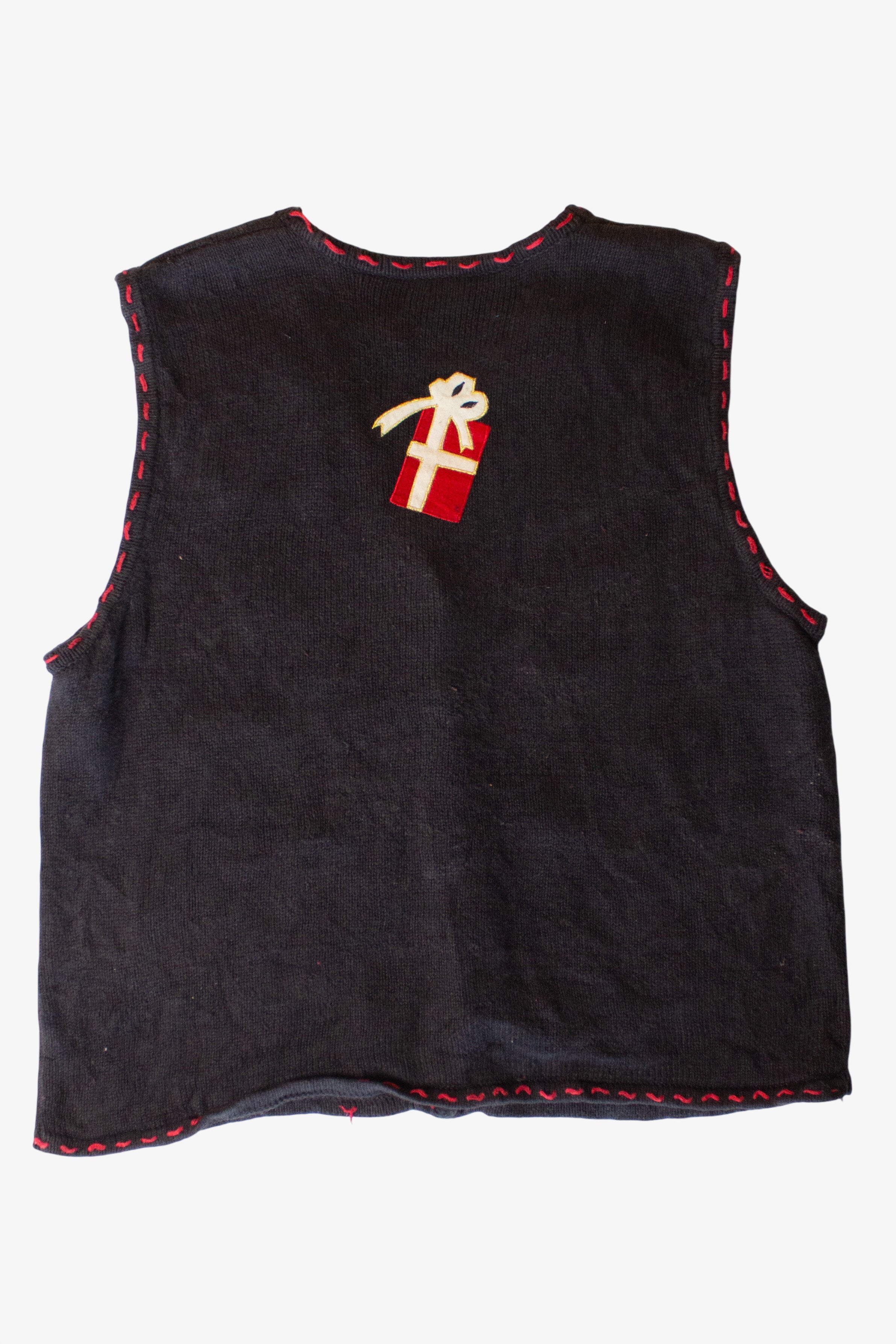 Vintage Black Presents Ugly Christmas Vest (1990s)