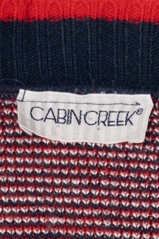 Vintage Navy Blue Cabin Creek Snowmen Ugly Christmas Vest (1990s)