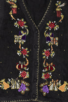 Vintage Black Victoria Jones Presents Ugly Christmas Vest (1990s)