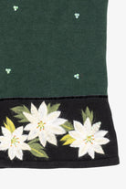 Vintage Green Quacker Factory Flowers Ugly Christmas Vest (2000s)