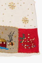 Vintage White A.D Originals Ugly Christmas Vest (1990s)