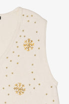 Vintage White A.D Originals Ugly Christmas Vest (1990s)