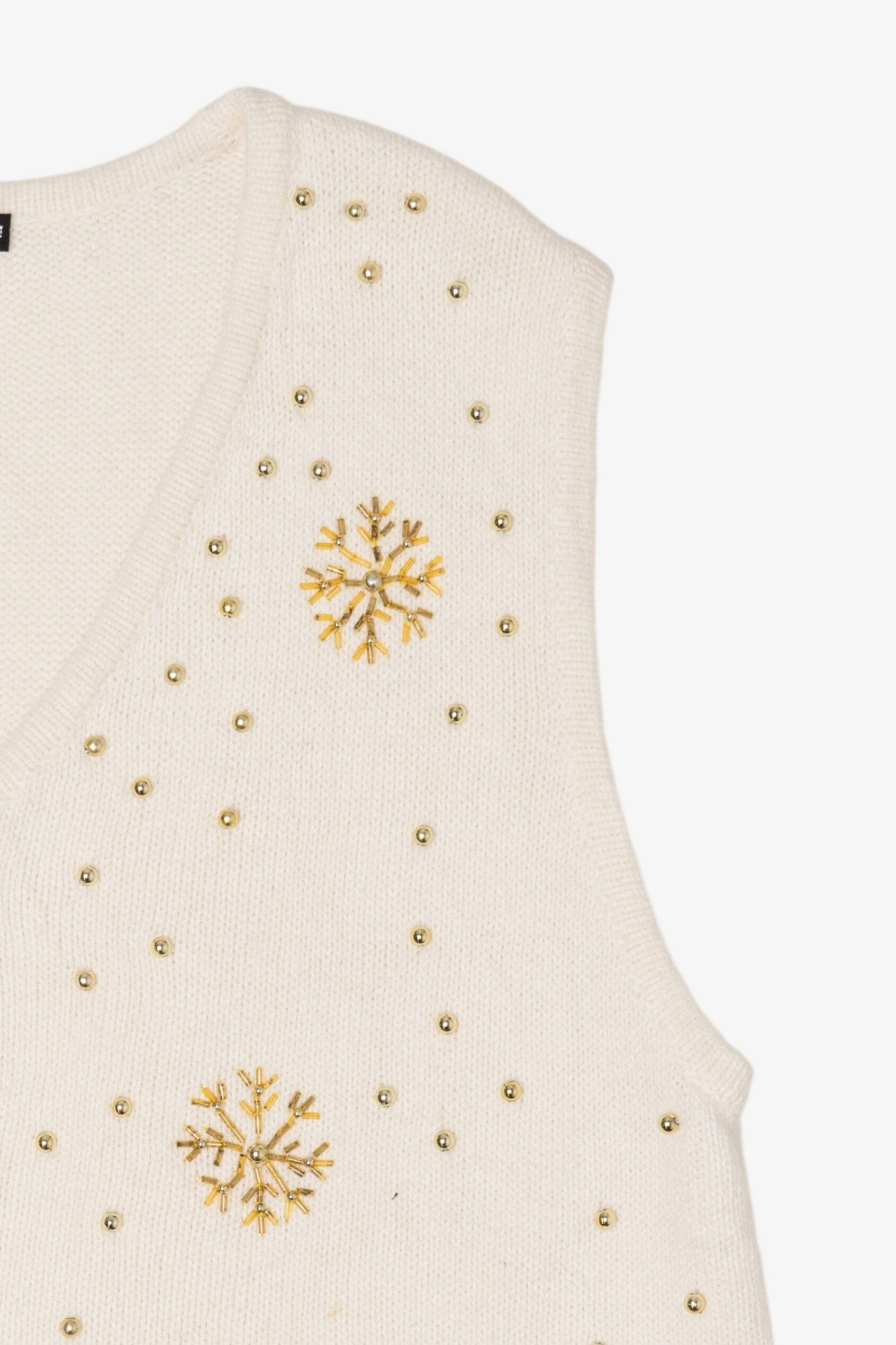 Vintage White A.D Originals Ugly Christmas Vest (1990s)