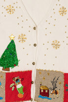 Vintage White A.D Originals Ugly Christmas Vest (1990s)