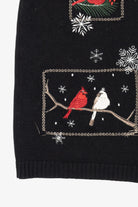 Vintage Black Southern Lady Cardinals Ugly Christmas Vest (1990s)