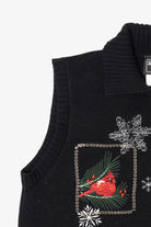 Vintage Black Southern Lady Cardinals Ugly Christmas Vest (1990s)