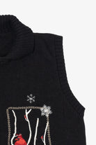 Vintage Black Southern Lady Cardinals Ugly Christmas Vest (1990s)