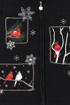 Vintage Black Southern Lady Cardinals Ugly Christmas Vest (1990s)