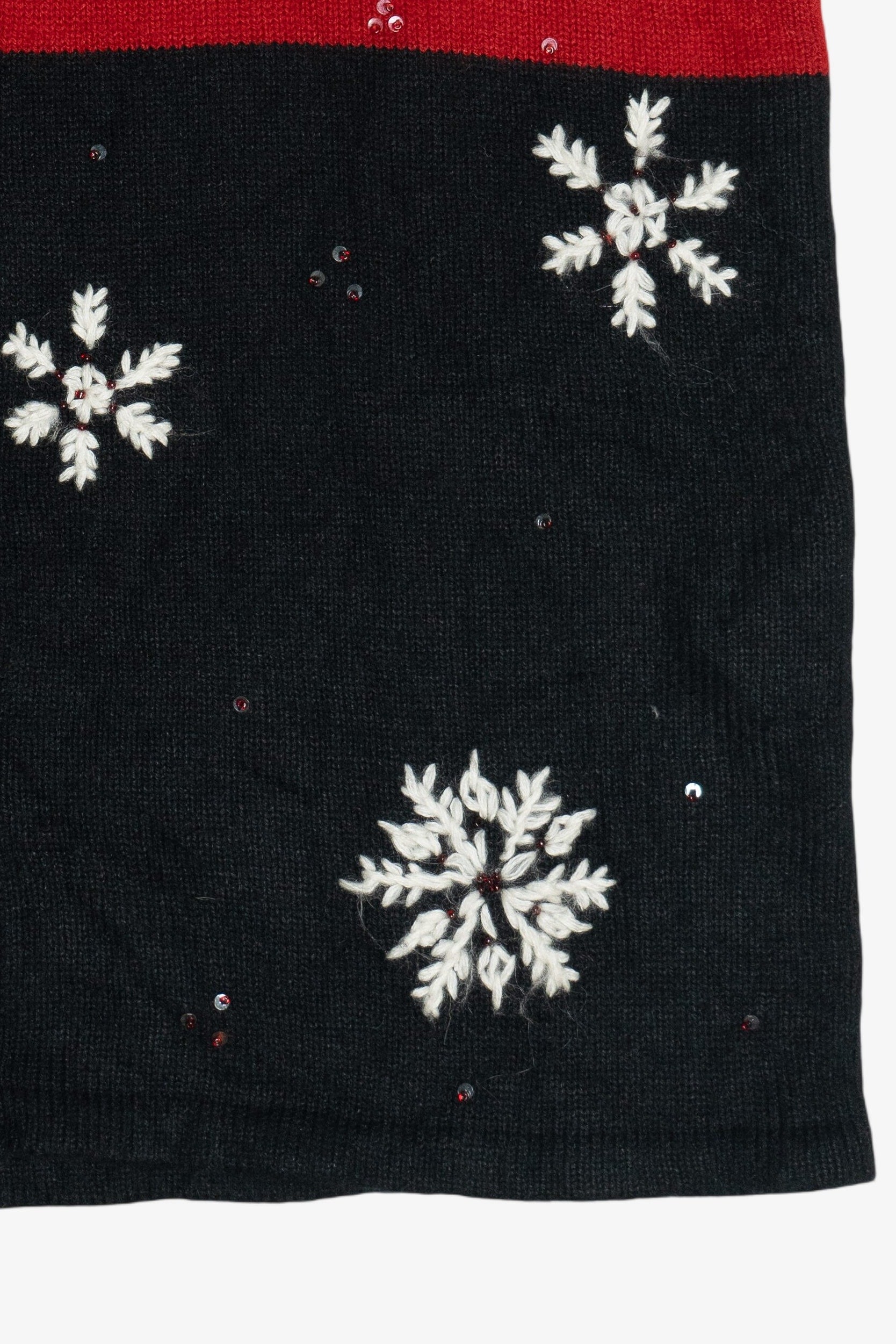 Vintage Emma James Snowflakes Color Block Ugly Christmas Vest (2000s)
