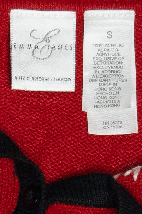 Vintage Emma James Snowflakes Color Block Ugly Christmas Vest (2000s)