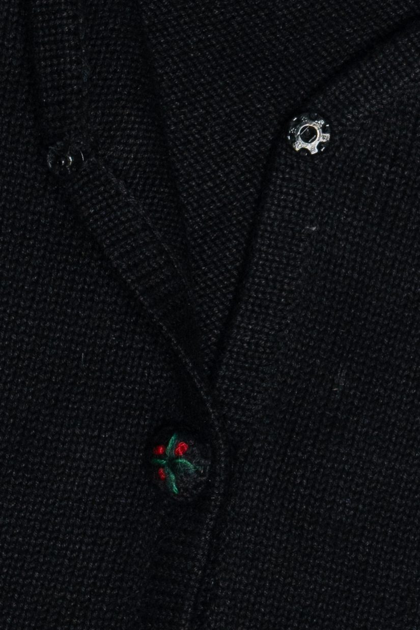 Vintage Eagle's Eye Holly & Ivy Front Pockets Ugly Christmas Vest (1990s)