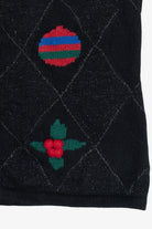 Vintage Crazy Horse Ornaments & Snowflakes Ugly Christmas Vest (1990s)