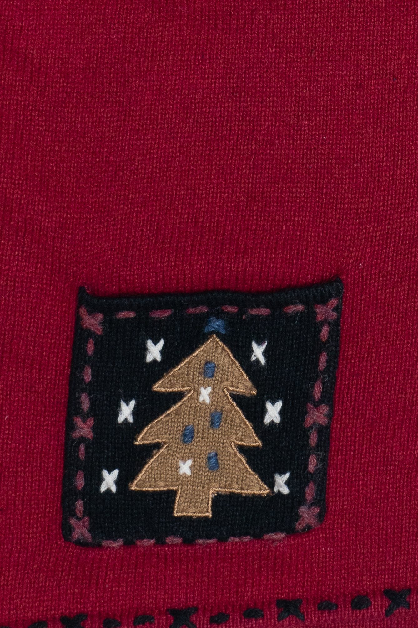 Vintage Coldwater Creek Tree & Snowmen Front Pockets Ugly Christmas Vest (2000s)