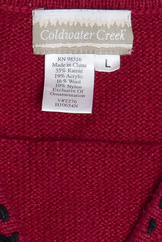 Vintage Coldwater Creek Tree & Snowmen Front Pockets Ugly Christmas Vest (2000s)