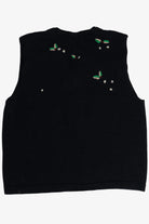 Vintage Susan Bristol Windy Santa Ugly Christmas Vest (1990s)