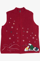Vintage CJ Banks Polar Bears Wearing Sweaters Ugly Christmas Vest (2000s)