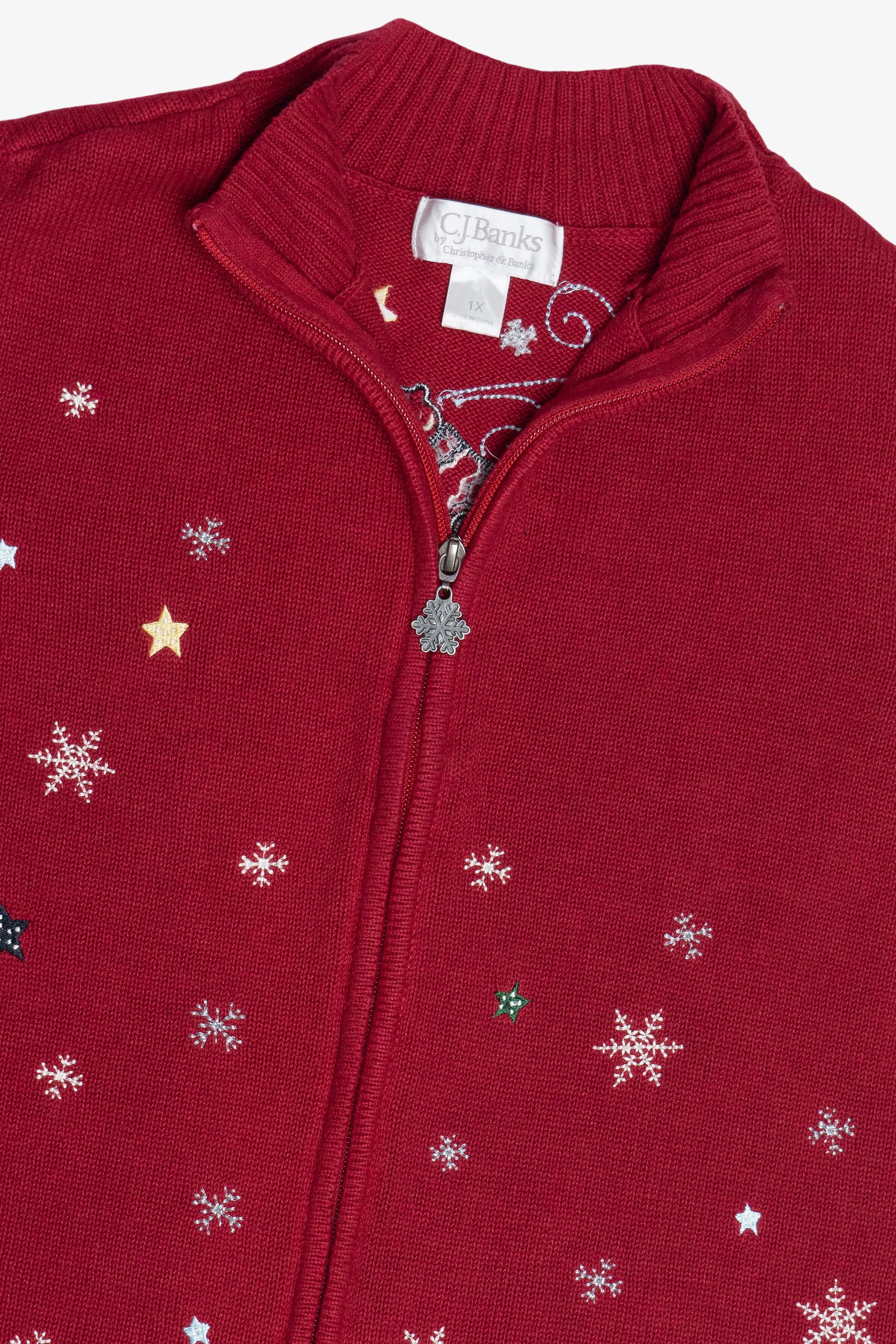 Vintage CJ Banks Polar Bears Wearing Sweaters Ugly Christmas Vest (2000s)