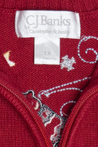 Vintage CJ Banks Polar Bears Wearing Sweaters Ugly Christmas Vest (2000s)