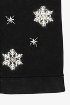 Vintage Black Quacker Factory Snowflakes Ugly Christmas Vest (2000s)