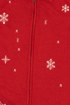 Vintage Red Allison Daley Snowflakes Ugly Christmas Vest (1990s)