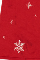 Vintage Red Allison Daley Snowflakes Ugly Christmas Vest (1990s)