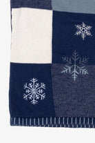 Vintage Blue Crystal Kobe Snowflakes Ugly Christmas Vest (2000s)