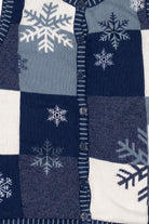 Vintage Blue Crystal Kobe Snowflakes Ugly Christmas Vest (2000s)