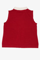 Red Classic Elements Reindeer Ugly Christmas Vest (2010s)
