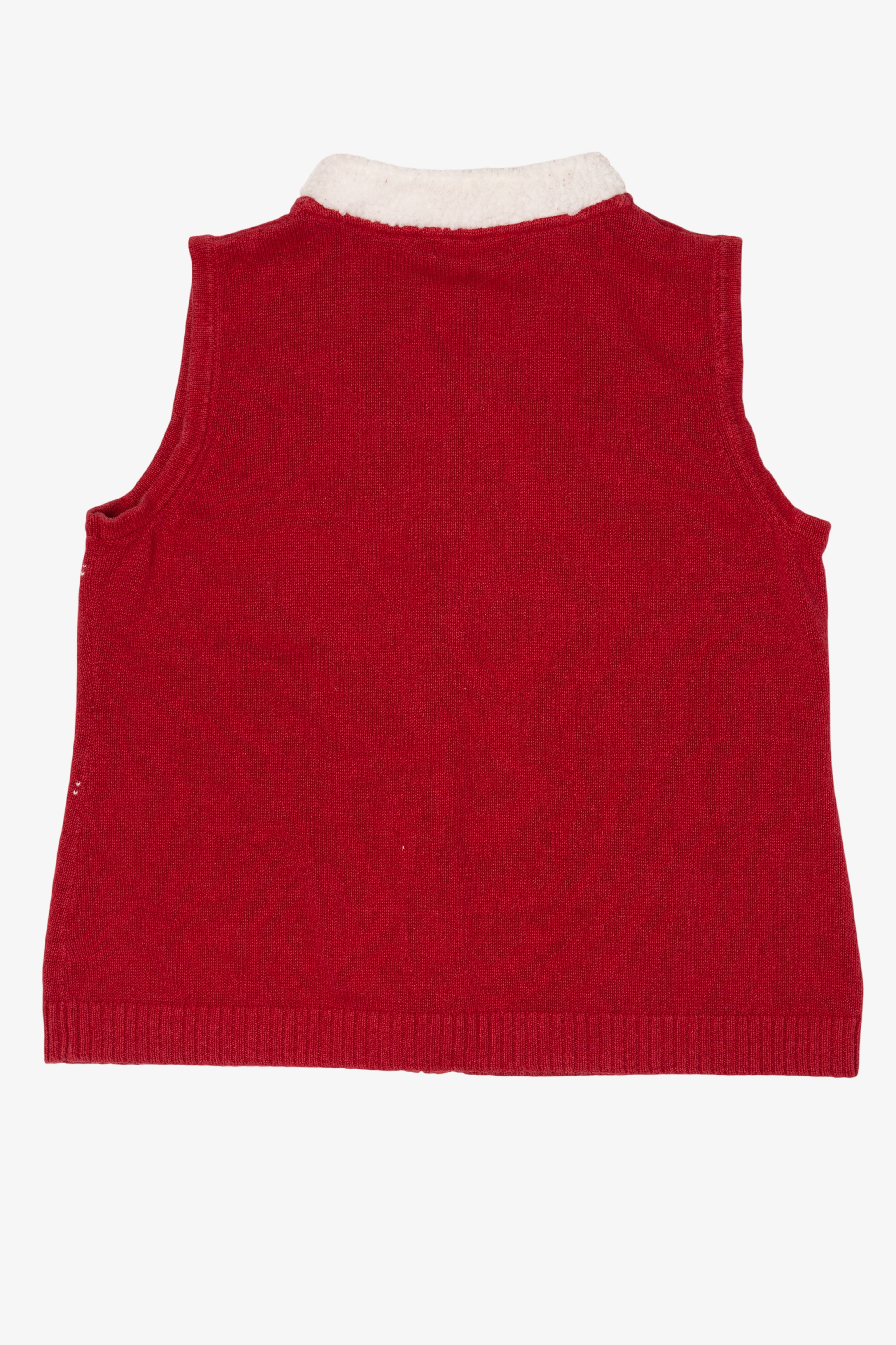Red Classic Elements Reindeer Ugly Christmas Vest (2010s)