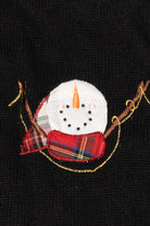 Vintage Black In Resource Snowmen Ugly Christmas Vest (2000s)