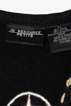 Vintage Black In Resource Snowmen Ugly Christmas Vest (2000s)