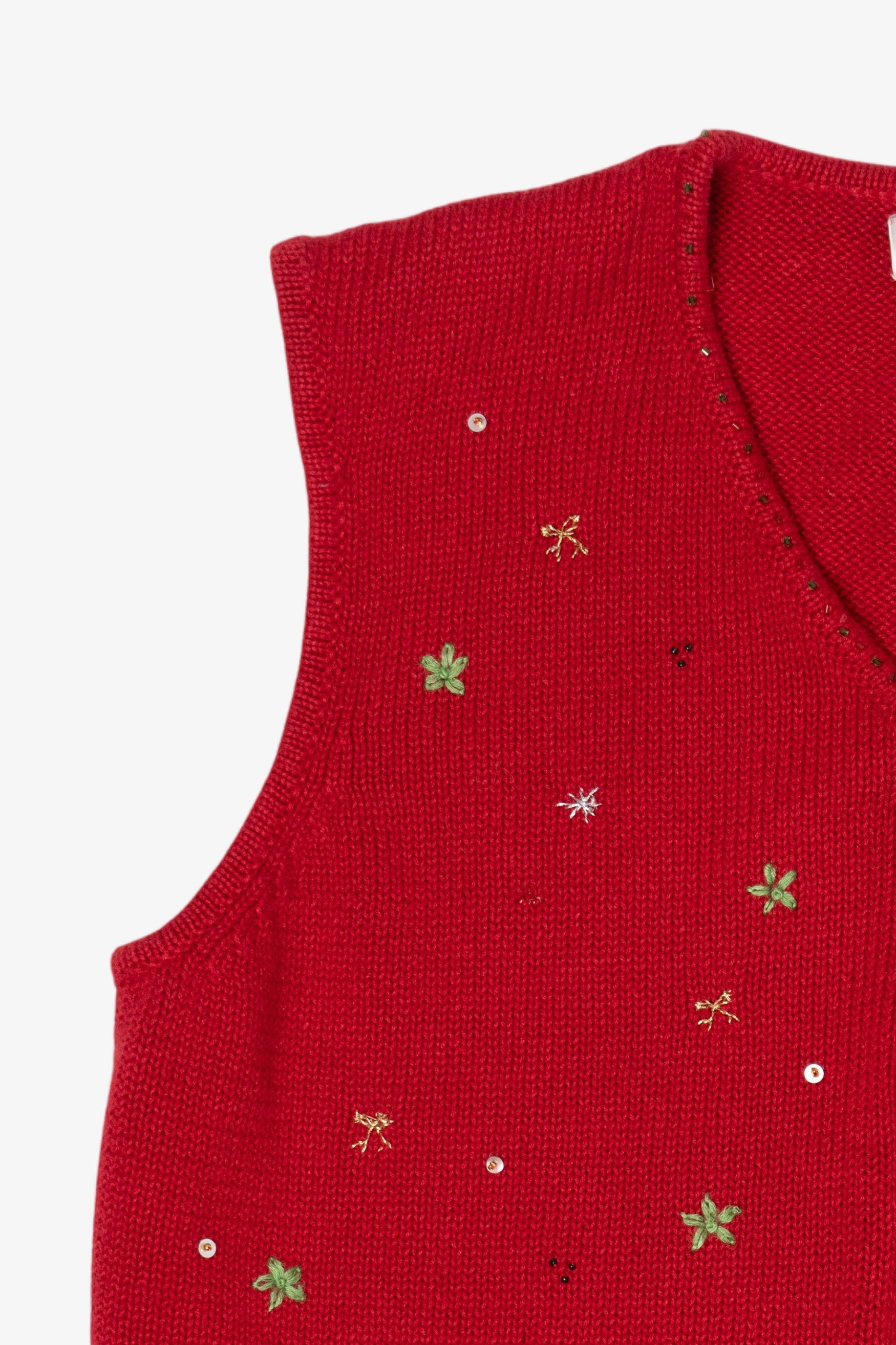 Vintage Red Draper's Damon's Ugly Christmas Vest (1990s)