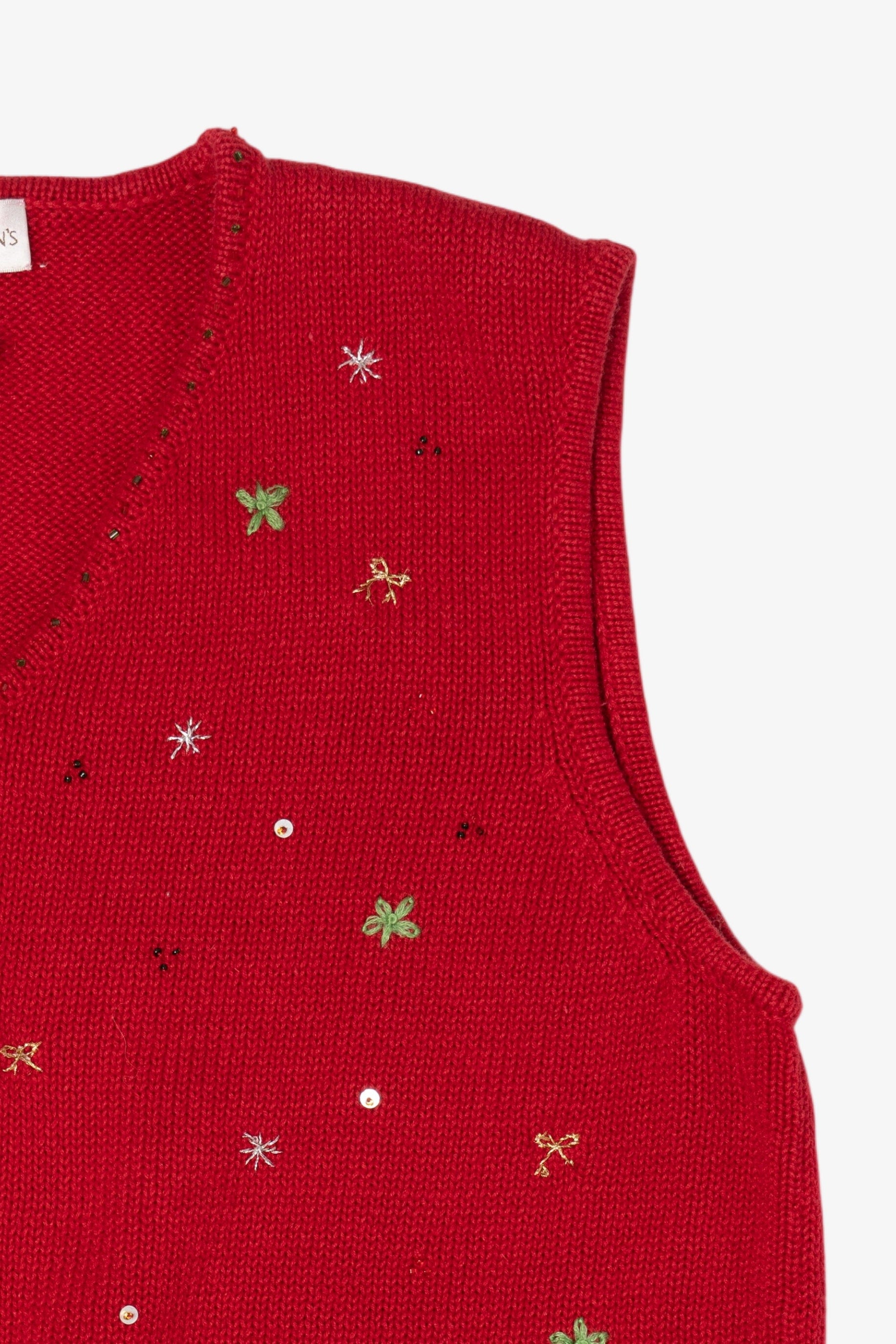 Vintage Red Draper's Damon's Ugly Christmas Vest (1990s)
