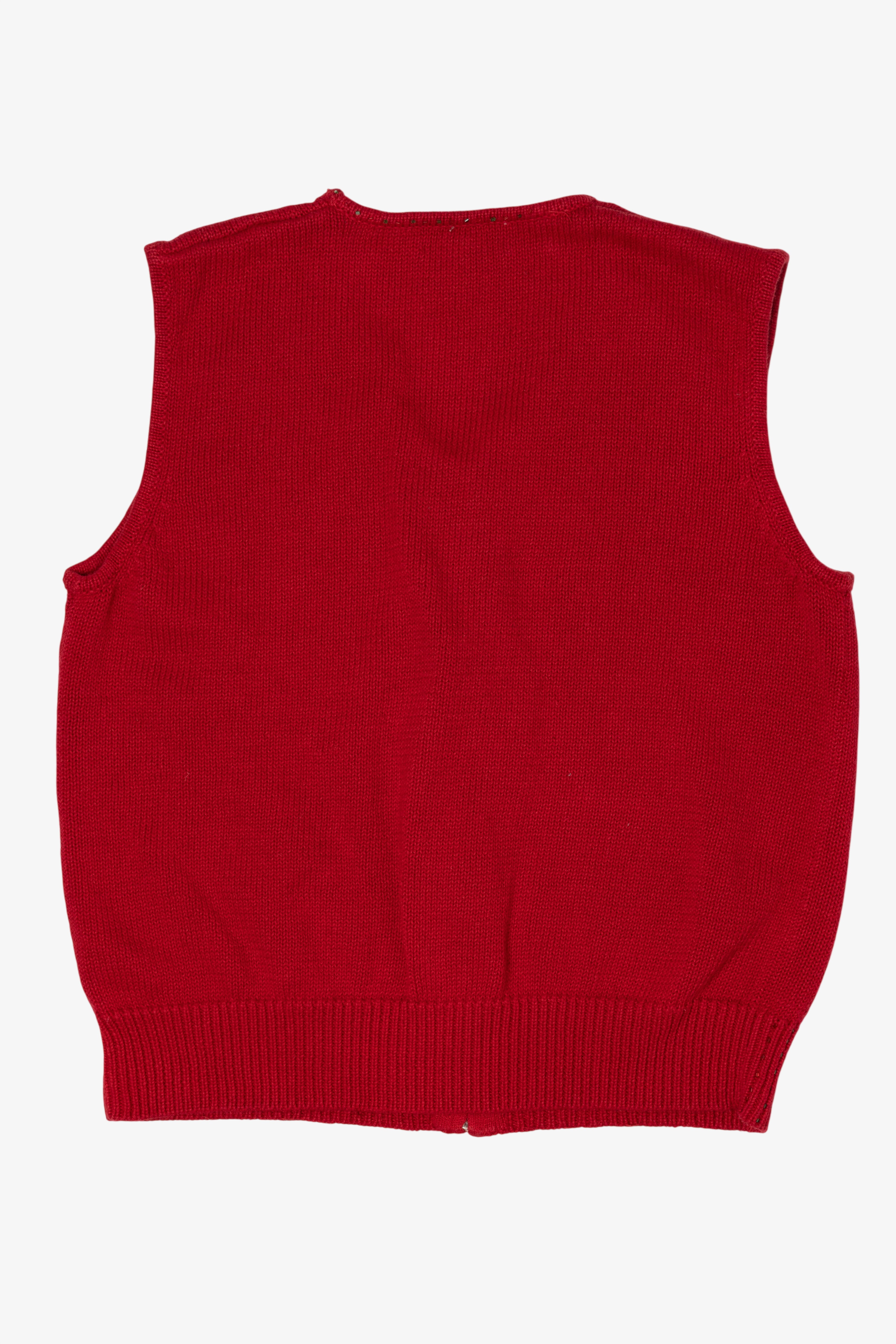 Vintage Red Draper's Damon's Ugly Christmas Vest (1990s)
