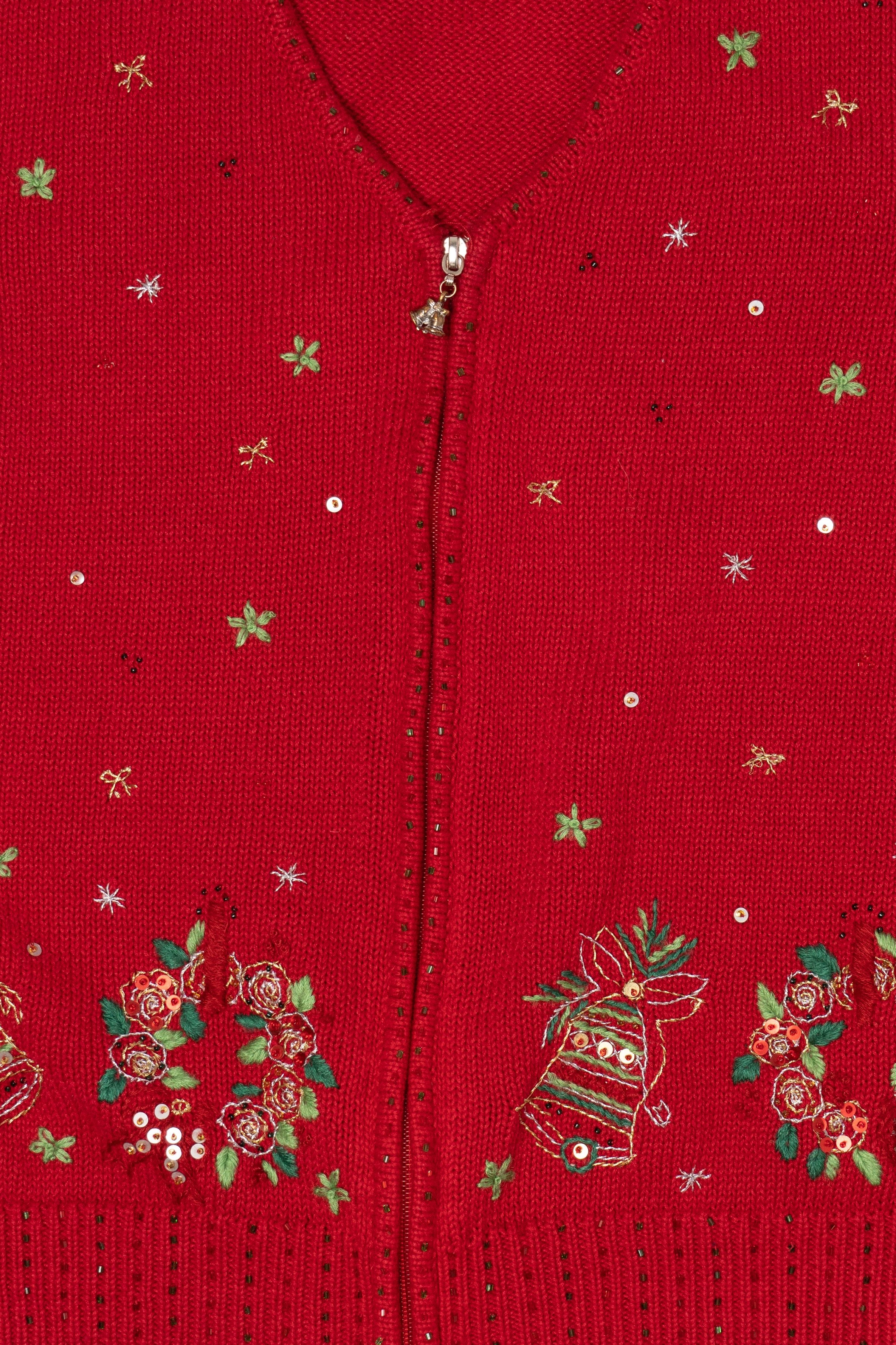 Vintage Red Draper's Damon's Ugly Christmas Vest (1990s)