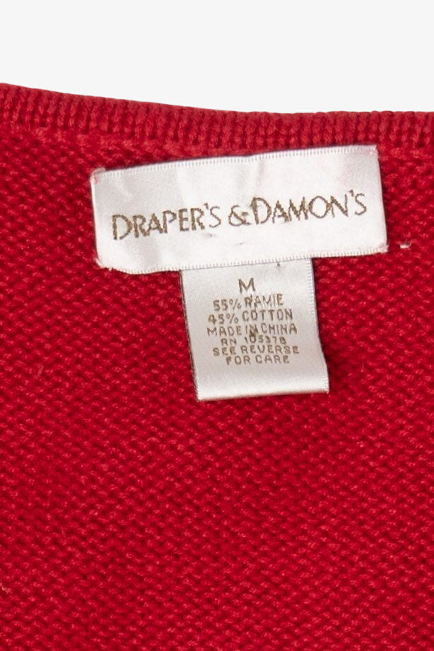 Vintage Red Draper's Damon's Ugly Christmas Vest (1990s)
