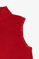 Vintage Red Christopher & Banks Snowmen Ugly Christmas Vest (2000s)