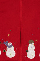 Vintage Red Christopher & Banks Snowmen Ugly Christmas Vest (2000s)