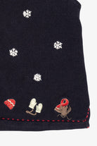 Vintage Hand Embroidered Christopher & Banks Snowflakes Ugly Christmas Vest (2000s)