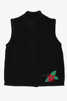 Poinsettias And Cardinals Ugly Christmas Vest (2010s)