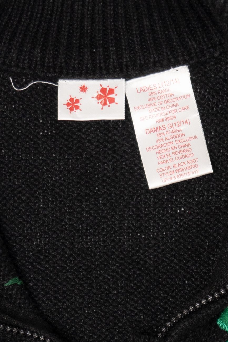 Poinsettias And Cardinals Ugly Christmas Vest (2010s)
