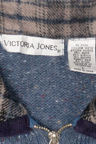 Vintage Blue Victoria Jones Reindeer Ugly Christmas Vest (2000s)