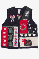 Vintage Nutcracker Christmas Pattern Ugly Christmas Vest